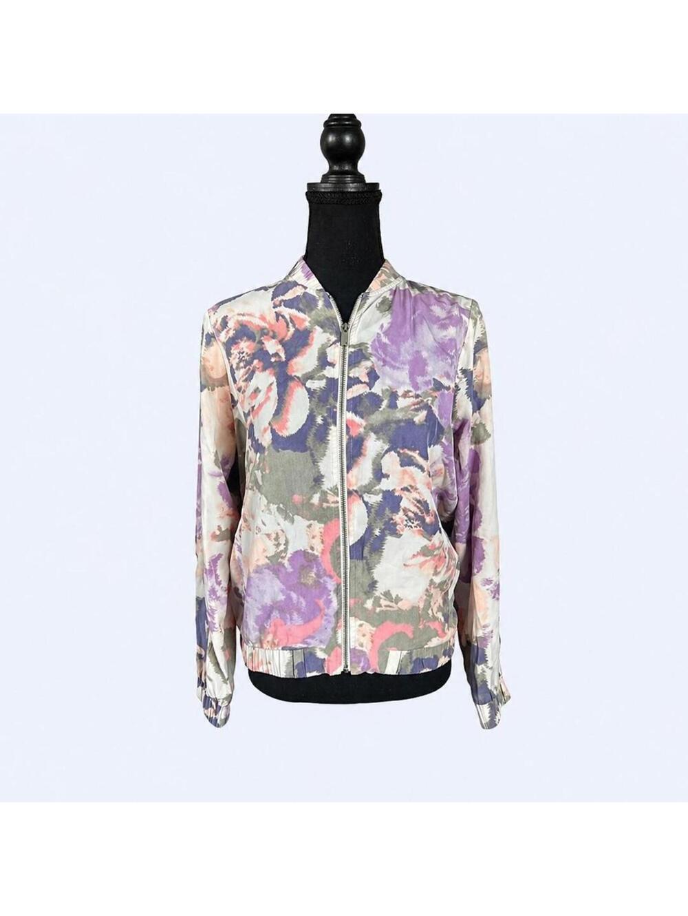 Vintage Y2K Juicy Couture floral fairycore soft girl zip up jacket size small 💗